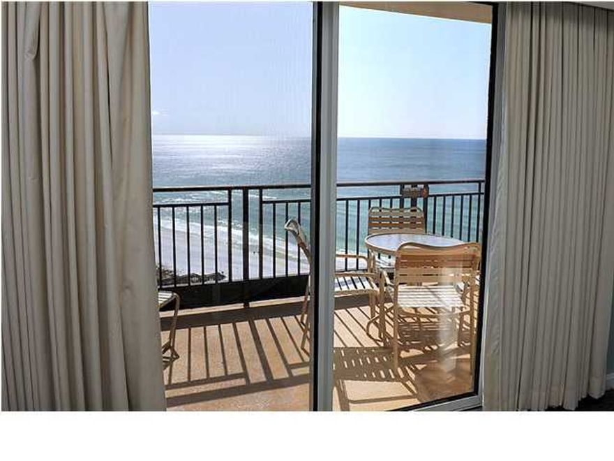 MOTIVATED TO SELL... The view from this elegant one bedroom will take your breath away. It is on the 19th floor and you can see the coastline forever. The master has a king size bed and there is a queen sofa bed in the living area. It also has a full kitchen, a dining/living area and a gulf front balcony. The building has WiFi, a heated pool, an exercise room, and a great hot tub. RENTAL INCOME for 2014 $43,614.60
