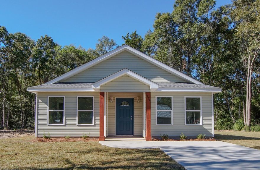 $7,500 credit toward buyer closing costs with an accepted offer! New construction just completed! This brand-new 3BR/2BA, 1,405 sq ft home showcases exceptional quality and attention to detail throughout. The open-concept layout features a large kitchen island overlooking the living area, perfect for entertaining, along with a separate dining space for family meals. Enjoy modern finishes, stainless steel appliances, and yes, the refrigerator is included! Situated on a corner lot within the DeFuniak Springs city limits, this home offers convenient access to schools, parks, grocery stores, shopping and dining on Baldwin Avenue, Lake DeFuniak and the historic district, Lake Stanley, and Eagle Springs Golf Course. Easy commute to South Walton, Crestview, and Eglin AFB. Move-in ready now!