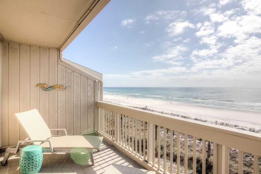 Enjoying a serene location and uncrowded beach, this Gulf Front double-decker corner penthouse has a multitude of extraordinary coastal elements and perfect central location. Totally renovated last year, including HVAC and all-new stainless appliances, this immaculate 2 bed, 2.5 bath beach home includes $120K of furniture, fixtures and artwork. Those with an eye for quality will recognize the tasteful designer furniture by Beau Interiors which perfectly complements the professional Borges Brooks remodel. Drink in the white oak hardwood flooring, custom tile, designer blinds, and unconstrained use of quality quartz in the open-plan Arctic white kitchen. The fresh light living/dining room draws you towards the engaging Gulf vistas beyond the covered balcony.