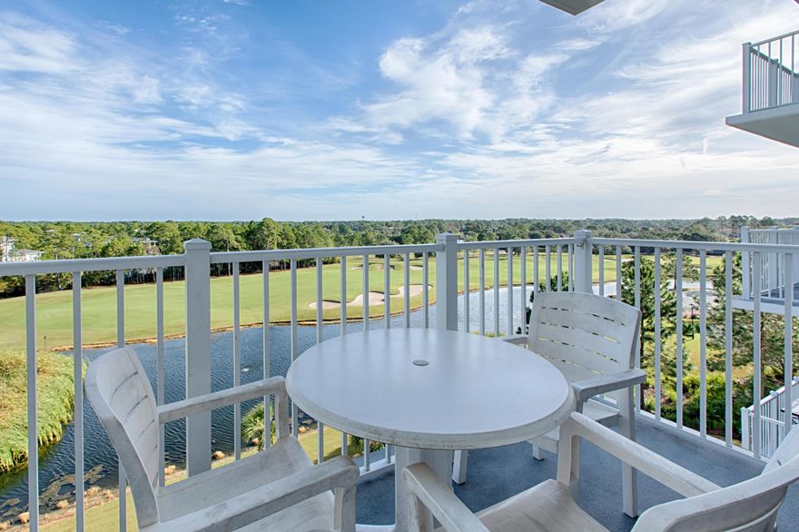 Be ready to enjoy the ultimate resort lifestyle when you enter this beautiful getaway in Sandestin Golf & Beach Resort overlooking the Raven Golf Course and close to the heart of The Village of Baytowne Wharf. Located on the 5th floor, the living space is open with a nice flow, lots of natural light and room for family and friends. The Master Bedroom is nicely appointed, and the Master Bath has double sinks. On the opposite side of the living space is the 2nd bedroom/lockout studio.
This condo is being sold furnished. Elation owners enjoy access to the spacious terrace with two pools, two spas and fitness room. There is a gated parking garage for owners and guests. As owners in Elation, you will have access to a dedicated owner's storage area as well as the Solstice Club, an exclusive exclusive porch overlooking the bay.  Perfect spot for enjoying sunsets.  

This delightful condo makes for a great vacation property with rental flexibility. The Sandestin Golf and Beach Resort is a 2000+ acre resort with amenities that include a beautiful private beach, four championship golf courses, full service marina, tennis facility, nature trails, bike and walking paths, restaurants, daily live entertainment, shops and much more.