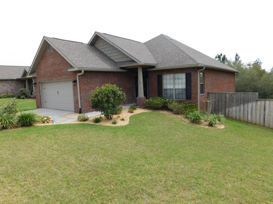 Lovely well maintained all brick home conveniently located in Rolling Ridge Subdivision. This community has easy access to shopping, dining, schools and easy commute to all military bases. You will certainly appreciate this open floor plan featuring large family room, 10 ft. ceilings, large kitchen with ample cabinet space, pantry, and breakfast bar just to name a few. Master bedroom features trey ceiling with walk in closet, master bath with double vanity, separate shower and garden tub. Exterior features include open deck for entertaining, privacy fenced backyard with 3 gates, herb garden, peach trees, strawberry plants, blue berry bushes, irrigation system with separate water meter, whole house surge protector and termite bond. One year home warranty provided. Take a look today!!