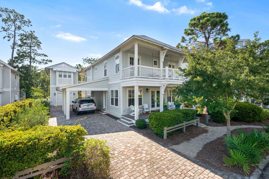 Welcome to 655 E Royal Fern Way, where coastal elegance meets modern convenience in the vibrant WaterColor community. This stunning home features 5 bedrooms, a bunk room, and 5 1/2 baths, making it perfect for large families. Custom closets designed by Artisanbilt to maximize storage and organization. Upon entering, you'll find an open-concept living space filled with natural light, high ceilings, and stylish finishes, ideal for relaxation and entertaining. The gourmet kitchen boasts stainless steel appliances, granite countertops, and ample cabinet space. Decorated by Kirstie Corollo at Bella Beach, the interior exudes sophisticated style. The master suite serves as a private retreat, while the outdoor patio offers a serene escape. Enjoy access to community amenities which are plentiful! The home includes generous bedroom suites that provide privacy and comfort for family and guests. The master suite is a true oasis, complete with a luxurious en-suite bathroom and a walk-in closet. In 2020, the owners enhanced this property by adding a two-car garage complemented by a charming carriage house, along with upgraded finishes throughout, elevating the living experience.

Enjoy your morning coffee or evening sunsets on the inviting outdoor patio, surrounded by lush landscaping. As a resident of WaterColor, you'll enjoy easy access to numerous pools, nature trails, and recreational facilities, along with boutique shops and gourmet dining options nearby.

Whether you're seeking a permanent residence or a vacation getaway, 655 E Royal Fern Way is the ideal place to call home. Don't miss the opportunity to experience coastal living at its finest. Schedule a private showing today!