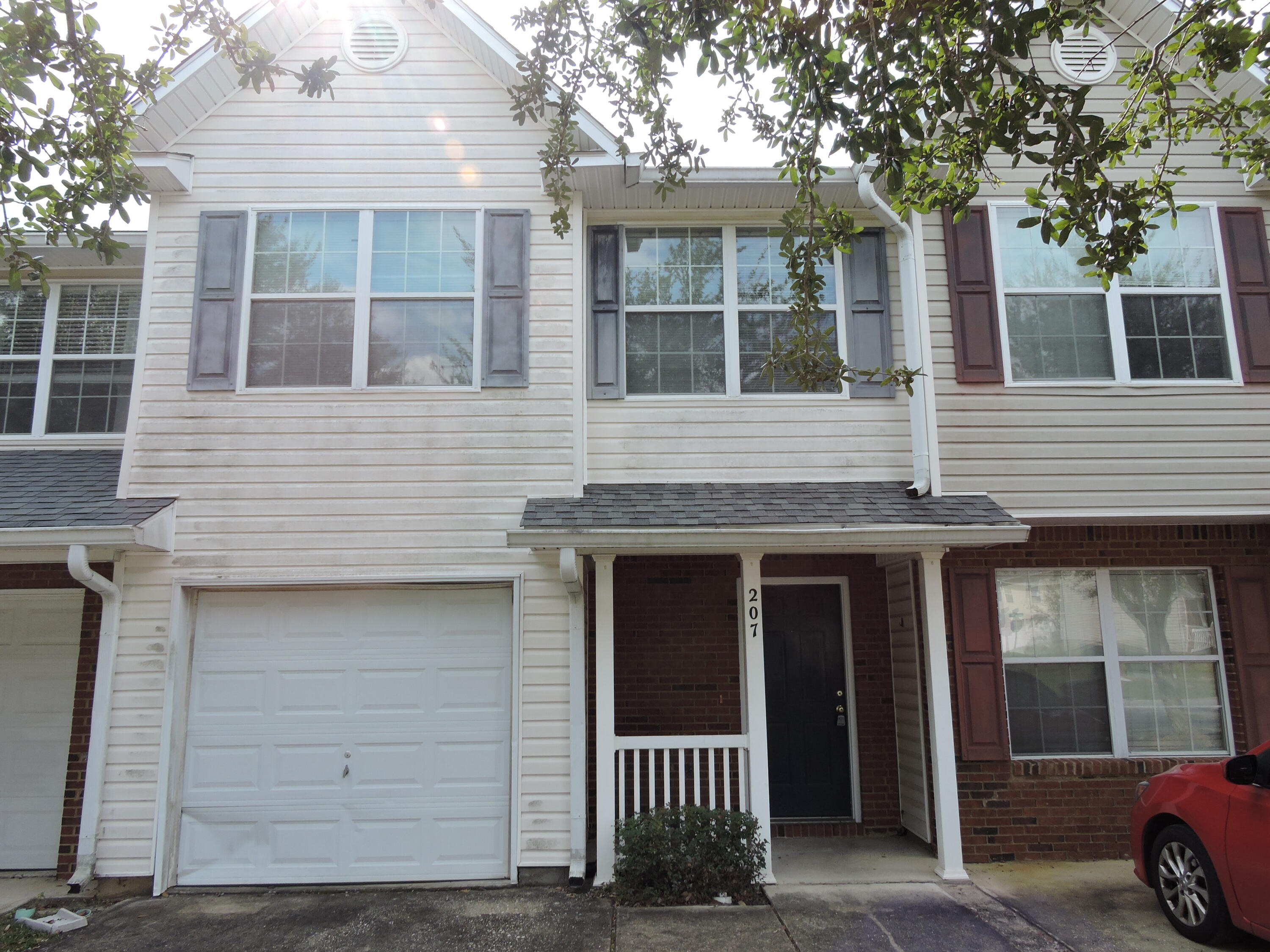 AVAILABLE Now! Freshly Painted throughout with new carpet upstairs! Great location South of Hwy 90 convenient to Eglin/7th group/Duke Field and shopping. The townhouse comes with a 1 car garage and opener in Rolling Pines subdivision. Lawn maintenance included. The kitchen has a breakfast bar that is open to the living room and overlooks the back patio. First floor has been tiled for easy clean up. This unit has a LARGE backyard & overlooks the ''Nature area'' for additional privacy & enjoyment. Upstairs you will find 2 nice sized guest rooms, full guest bath, large master bedroom suite with walk-in closets and double sink in master bath (1/2 bath Powder room downstairs too!).