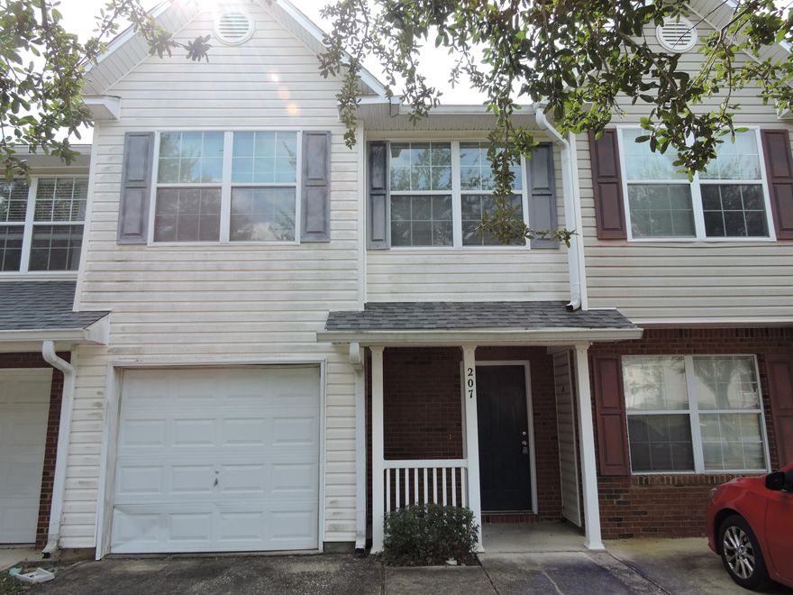 AVAILABLE Now! Freshly Painted throughout with new carpet upstairs! Great location South of Hwy 90 convenient to Eglin/7th group/Duke Field and shopping. The townhouse comes with a 1 car garage and opener in Rolling Pines subdivision. Lawn maintenance included. The kitchen has a breakfast bar that is open to the living room and overlooks the back patio. First floor has been tiled for easy clean up. This unit has a LARGE backyard & overlooks the ''Nature area'' for additional privacy & enjoyment. Upstairs you will find 2 nice sized guest rooms, full guest bath, large master bedroom suite with walk-in closets and double sink in master bath (1/2 bath Powder room downstairs too!).