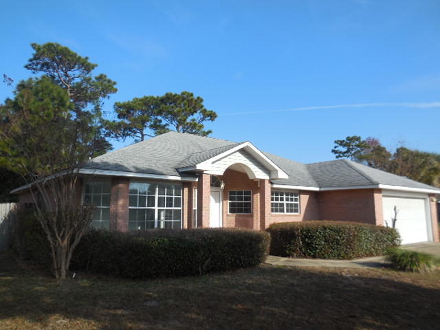 Wonderful 3 bedroom, 2 bath home in lovely Raintree Estates. Sunny living room with a large bay window graces the front while the large open family room with corner fireplace graces the back. The kitchen is open to the family room and features an island and half-wall dining area. The master suite features his and her walk-in closets and dual vanities. The 2 other bedrooms and guest bath are located on the right side of the home. The roomy laundry room, 2 car garage, open patio and large back yard finishes off this desirable property.