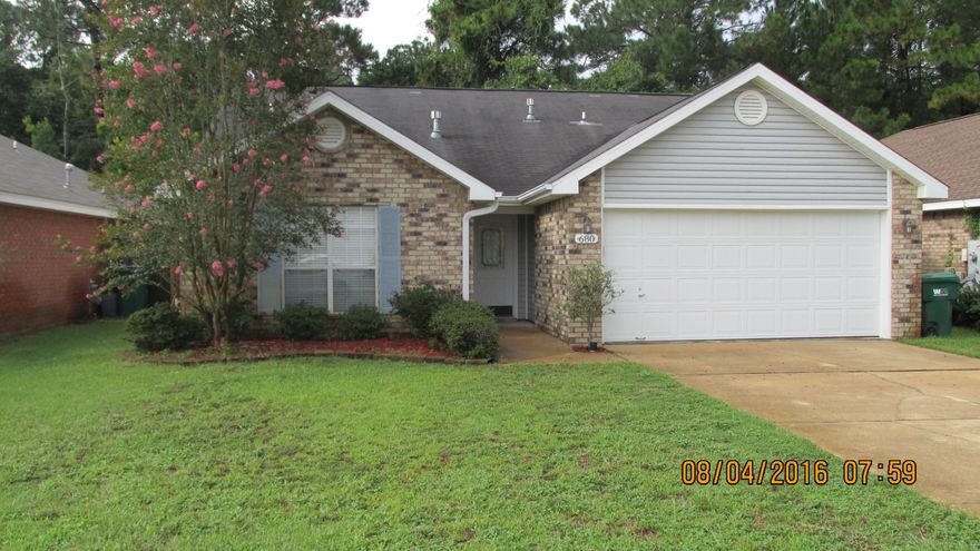 Beautiful 3BR/2BA home located in the desirable Emerald Village Subdivision. This home is conveniently located near the back gate of Hurlburt Air Force Base and a short drive from many popular Fort Walton Beach restaurants. The interior features a spacious living room, a master suite equipped with a double vanity, separate tub and shower, and His and Her walk in closets. The kitchen is complete with two dining areas, a pantry, and a flat screen TV. The exterior features a screened in patio and a fenced backyard complete with a storage shed. There is a non-warranted washer and dryer included in the laundry room. This home is pet friendly with pet fee and deposit. This well cared for home is sure to go quickly, schedule a showing today!