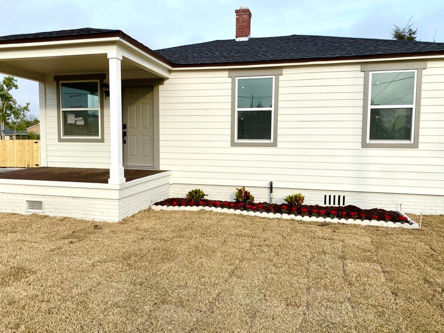 Completely renovated down to studs with new electrical, plumbing, HVAC, and more. Features LVP flooring, quartz countertop, tiled showers and a luxurious master suite. Large fenced yard.