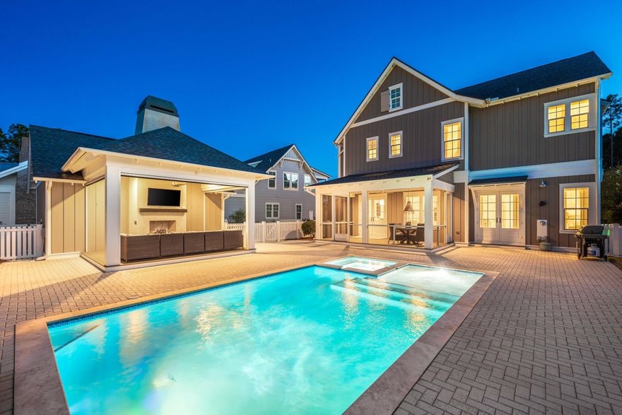 Expansive, private and luxurious WaterSound Origins home located on a pond with a large 27 x 14 Heated Salt Water Pool equipped with hot tub AND a sun shelf. Over $250k in upgrades throughout this meticulously maintained home! Offered Fully Furnished, just 1 owner, used as a 2nd home, this is practically brand new! Upgrades and features include but are not limited to; Whole Home Generac Generator, Cabana with Motorized Screens and Gas Fireplace with Cannonballs, New HVAC System, Newly Painted Exterior, Culligan Whole Home Water Softener, Gutters Throughout the Home and Garage, Additional Pavers around back of Garage, Epoxy Garage Floor and Custom Storage Cabinets, Motorized Solar Shades, Thermador Range, Dishwasher and Vent Hood, Sharp Drawer Microwave, Bosch Fridge,