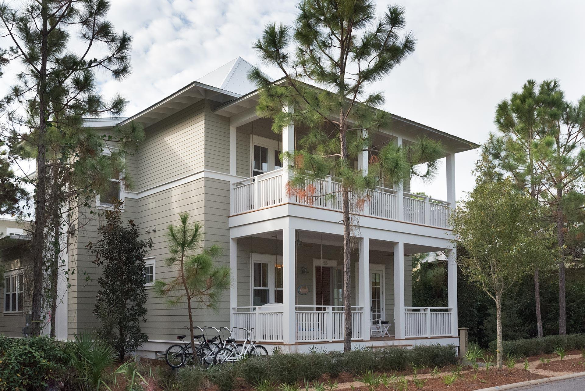 This stunning home in WaterColor is located on one of the best streets in the neighborhood. One of the strongest rental homes in WaterColor yet still shows like new! This home is being offered fully furnished. Wonderful attention to detail, built by Chris Clark Construction. With open space in the front and rear and a boardwalk to a private park this home is the perfect getaway from seasonal noise and traffic. Very private setting with lush landscaping, private pool, outdoor grill area, and large back porch. No expense was spared in the construction of this beautiful home. As you enter the main level you find antique Chicago Brick walls, white washed oak flooring and a main floor master suite featuring extensive marble and a huge walk in shower. The kitchen is to die for with all