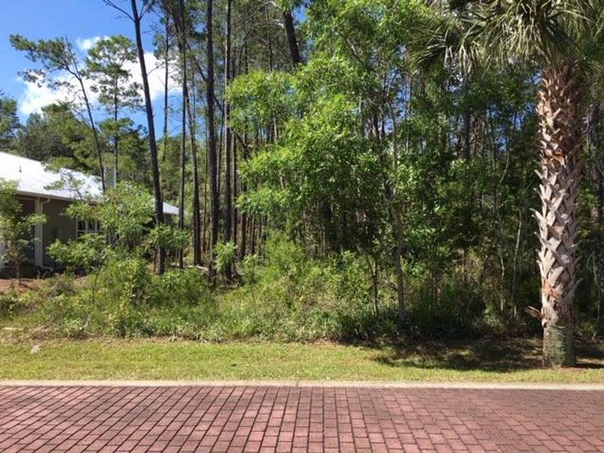 GREAT BUILDING LOT!!! HIGH AND DRY. NO WETLANDS ON LOT. LOT 7 IS STEPS FROM THE COMMUNITY POOL, SPA , AND LOUNGE AREA. 200 YARDS FROM THE COMMUNITY BOAT RAMP ON BAY AND CLOSE TO BAY PARK.. LOT LOCATED ON BRICK PAVED STREET WITH SEVERAL HOMES ALREADY BUILT AND OCCUPIED . FEATURES INCLUDE UNDERGROUND UTILITIES AND AND A REAR ENTRY ALLEY WAY WHICH COULD PROVIDE ACCESS TO A GARAGE. THIS SUBDIVISION IS A SHORT DRIVE TO GRAYTON BEACH. SURVEY AVAILABLE.