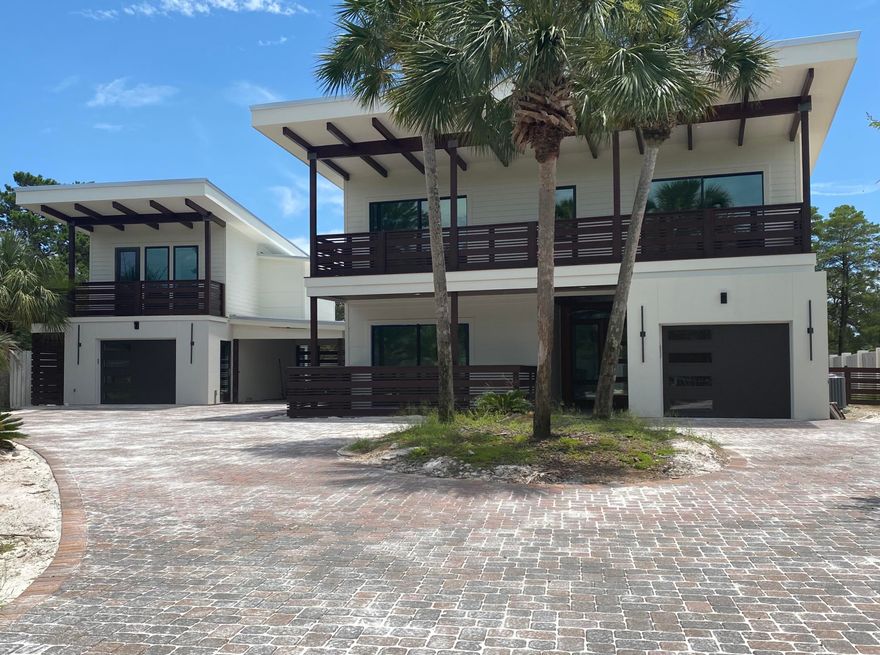 Don't miss this opportunity to own a brand new home on half an acre in Blue Mountain Beach. This 5 bedroom 7 bath home has it all with 4,576 square feet under roof and 3,391 heated and cooled.