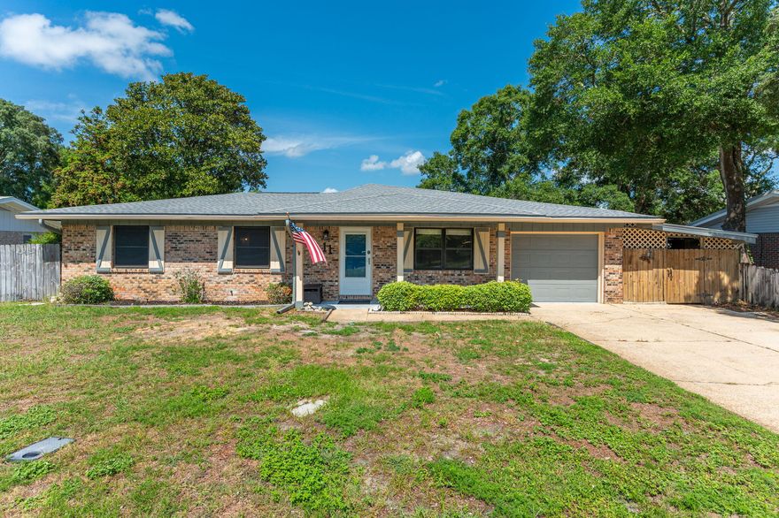 This spacious ranch-style home in Shalimar has only had two owners--and it shows in all the right ways. Thoughtfully updated over time, it offers a solid foundation for its next chapter.Located just minutes from Eglin AFB and a short drive to the white-sand beaches of the Emerald Coast, you'll love the convenience of this tucked-away neighborhood on a quiet dead-end street.Inside, there's no shortage of space with both a living room and family room, plus two additional dining areas or flex rooms--perfect for a home office, playroom, or gym. The kitchen has been tastefully updated, and the major systems have already been taken care of: new roof (2021), HVAC (2019), full electrical re-wire (2021), new water heater (2024), and bedroom carpet and fresh paint (2021). Outside, enjoy a large back deck for gatherings, a covered side patio for year-round use, and a great workshop/shed for storage, hobbies, or weekend projects. 

Whether you're looking for more space or a layout with flexibility, this home offers just thatplus smart updates in all the right places and a location that's hard to beat. There's still room to make it your own, but the heavy lifting has already started.

**Lawn pump and sprinkling system being sold as-is 