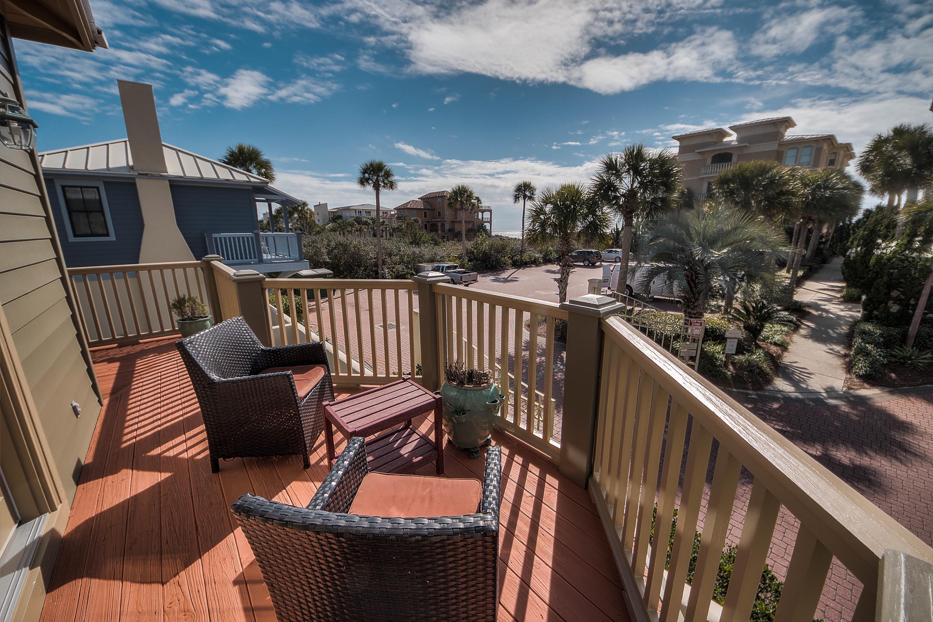 Located south of 30A and just steps to the beach in the gated community of Sunset Beach, this charming coastal three bedroom home boasts incredible Gulf views. Sunset Beach is ideally nestled on 30A's popular east end, just between Alys Beach and Rosemary Beach, a stroll to these neighboring communities. Offered fully furnished, this Florida style beach house has been featured in the Atlanta Homes and Lifestyles Magazine. Established rental income history, to perform at +$60,000 based on projections (see attached rental pro forma). Sunset Beach is an intimate community of just 34 residences; this home is prominently situated on the first tier of homes within the community, lending the closest location to the beach and magnificent Gulf views!
