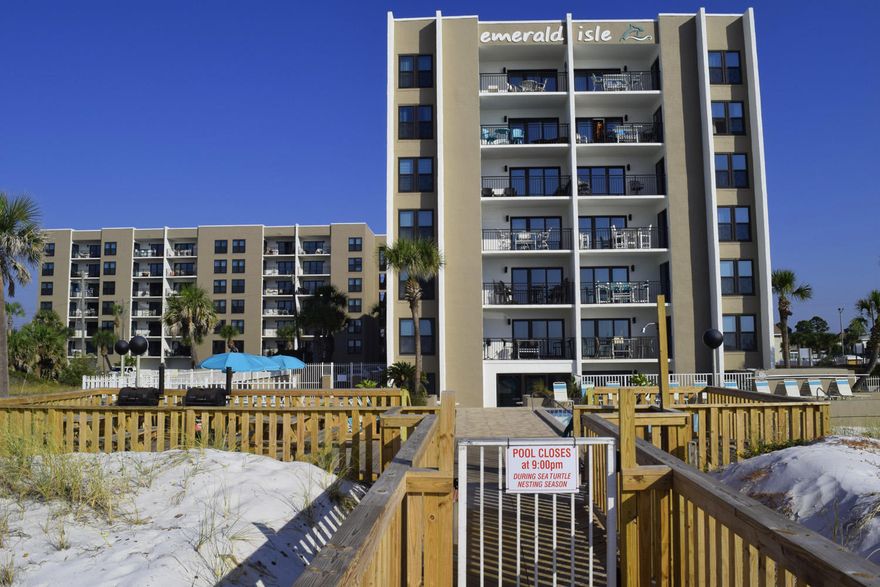 Okaloosa Island is the best kept Secret on the Emerald Coast. Emerald Isle just completed their $4.6 million renovation and I can not remember a time that it looked better than right now. Tennis, Pool, owner storage, laundry facilities with a poolside party room if you need one! Give us a call today and tell us how we can help.