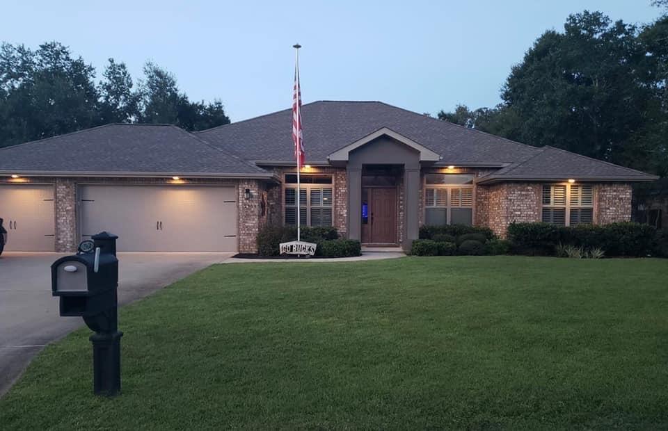 Welcome Home! Enjoy your four bed, two bath home + office home, nestled in cozy Navarre, Florida. Just minutes from award-winning beaches & a 9-iron from Hidden Creek Golf Club. Your new home boasts a well manicured landscaped yard, upgraded recessed soffit lighting, rubber mulch, & decorative foliage. Inside your luxurious home, you'll enjoy your many upgrades to include: durable, wood-look tile in the common areas, crown molding, high ceilings, plantation shutters & blinds, granite kitchen countertops, stainless appliances, cultured marble bathroom sinks, & a large, ''bonus room''...among many others. Walking out onto your pool deck you'll enjoy your in-ground pool & partially wooded nature area adjacent to your fire pit where you can relax your cares away with your family & guests.