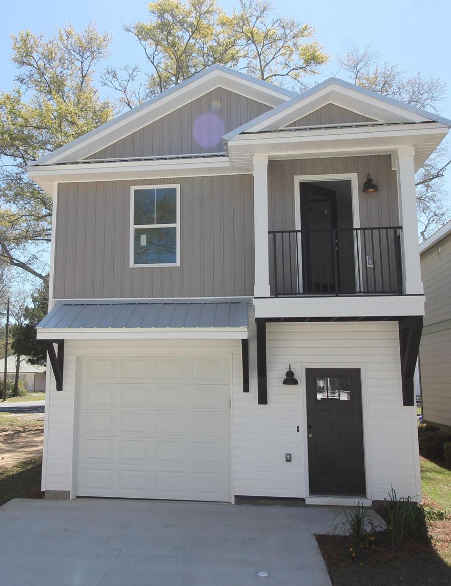 Beautiful New homes in a new community close to Tyndall AFB. This home is built with energy savings in mind. Metal Roofs, Custom cabinets, Quartz counter tops, tile, carpet in upstairs. This is one you don't want to miss. Community offers parks, paver streets and driveways, and Lawn care is covered in your HOA Fees. Perfect Location and the price is right.