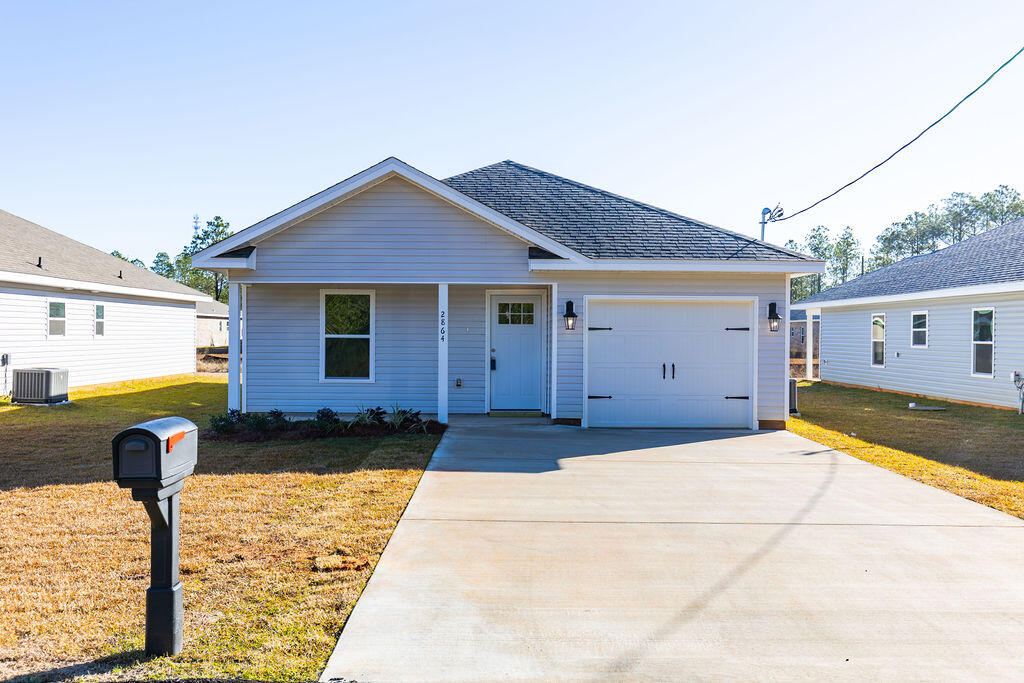 **Seller offering $5,000 towards closing costs and/or a rate buy-down. Call today to discuss rate buy-down options.**'Welcome to this new construction home (2023) awaiting its first owner!' This 3 bed 2 bath home comes with LVP floors throughout the whole home, granite countertops and white shaker soft close cabinets. This well thought out plan features over 1373 square feet and a 1 car garage. The large covered porch welcomes you home. Upon entering the home from the spacious foyer, the two guest bedrooms are conveniently located at the front of the house along with laundry room and full bath. Just beyond the foyer is the open kitchen which overlooks the dining area and spacious family room. The kitchen features granite countertops and makes the perfect space for family gatherings.