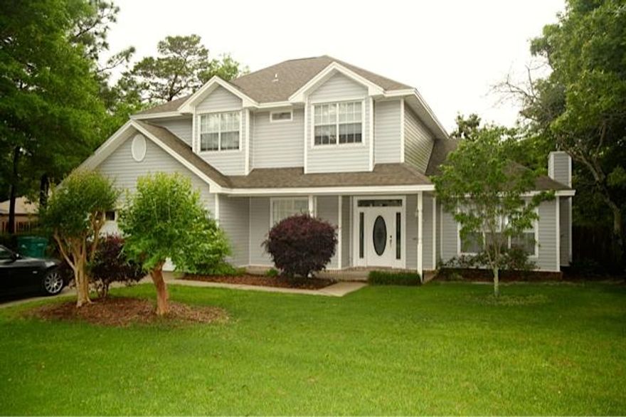 Located in the gated community of Parkwood Estates. This 2 story home features a charming front porch & screened-in back porch. Great floor plan has a formal dining room with French doors, hardwood floors. Large open eat-in kitchen features top of the line stainless/gas appliances, lots of cabinets & unique large center island. The upstairs features 4 bedrooms including the spacious master suite & master bathroom. Garage is oversized. Beautiful backyard with garden shed & privacy fence. Owner will consider pets on a case by case basis, any pet must be spayed/neutered and housebroken. Requires a refundable pet deposit and a non-refundable pet fee. Lawn service provided. Any person 18 years old or older must complete separate applications. Tenants required to carry liability insurance