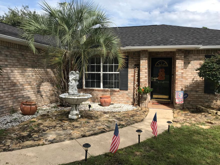 Great 4 bedroom 2 bath family home conveniently located south of I-10. This open floor plan offers spacious living room and master suite. Master bath features double vanity, walk in master closet and linen closet. Eat in kitchen includes island, pantry and appliances. Enjoy outdoor views, then you'll really love the enclosed spacious back porch for extra living spaces. Private backyard for pets and kids alike. Owner will consider dogs but NO cats. Any dog must be spayed/neutered, current on all shots and housebroken (NO puppies) with a non-refundable pet fee. NO Smoking! Any person 18 years old or older must apply separately. Tenants required to carry renter's liability insurance while occupying the home