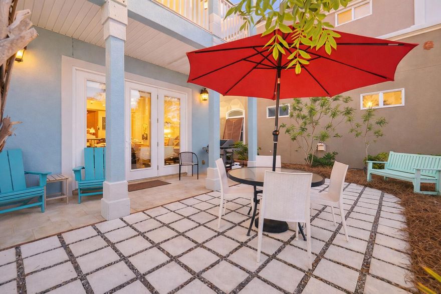 Resort-Style Amenities & Private Beach Just Steps Away! Experience an upscale coastal lifestyle in the charming community of La Valencia Beach Resort just 7 minutes from 30A. Conveying fully-furnished, this exceptional getaway can be a top-performing investment property with rental projections at $70K and cash on cash return projections at 4.6% per year. This retreat provides an ideal setting for relaxation and family fun. This coastal escape showcases awesome Gulf views & a lovely back patio by the beach. This property presents a wonderful floor plan with two ensuite bedrooms on the first level. And a guest bedroom with a full hallway bathroom on the second floor. Your kitchen, dining and living areas face the water and lovely palm trees. The gated community of La Valencia Beach Resort has amazing amenities & an unbeatable location just a quick drive from 30A/Rosemary Beach. Amenities include a private beach access, a tennis court with pickle-ball lines, 2 community pools, a spa & a fitness center. From the spacious back patio, you can easily reach the beach access & all of the fabulous amenities. The gulf-front community pool has unbelievable views of the Emerald Coast as well as restrooms & golf cart parking for added convenience. Beautifully designed, this property features a large driveway and plenty of outdoor space. Upon walking the grounds of La Valencia Beach Resort, you will notice mature oak trees & magnolias. You will find there is ample green space for walking the pets. The community has been designed with a luxurious, private beach resort feel in mind. All owners & guests enjoy this wonderful neighborhood and the premier location. Schedule an in-person or virtual tour today!