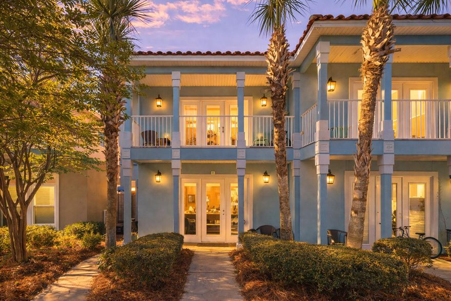 Resort-Style Amenities & Private Beach Just Steps Away! Experience an upscale coastal lifestyle in the charming community of La Valencia Beach Resort just 7 minutes from 30A. Conveying fully-furnished, this exceptional getaway can be a top-performing investment property with rental projections at $70K per year. This retreat provides an ideal setting for relaxation and family fun. This coastal escape showcases awesome Gulf views & a lovely back patio by the beach. This property presents a wonderful floor plan with two ensuite bedrooms on the first level. And a guest bedroom with a full hallway bathroom on the second floor. Your kitchen, dining and living areas face the water and lovely palm trees. The gated community of La Valencia Beach Resort has amazing amenities & an unbeatable location just a quick drive from 30A/Rosemary Beach. Amenities include a private beach access, a tennis court with pickle-ball lines, 2 community pools, a spa & a fitness center. From the spacious back patio, you can easily reach the beach access & all of the fabulous amenities. The gulf-front community pool has unbelievable views of the Emerald Coast as well as restrooms & golf cart parking for added convenience. Beautifully designed, this property features a large driveway and plenty of outdoor space. Upon walking the grounds of La Valencia Beach Resort, you will notice mature oak trees & magnolias. You will find there is ample green space for walking the pets. The community has been designed with a luxurious, private beach resort feel in mind. All owners & guests enjoy this wonderful neighborhood and the premier location. Schedule an in-person or virtual tour today!