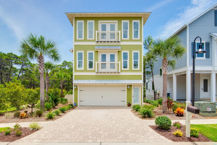 $1,500 SELLERS BONUS!!! FULLY FURNISHED!! Hutch's Custom Beach Retreat is located in the private community of Shadow Pines which is .5 miles and is within walking distance to the public beach access, Gulf Place, shopping, and restaurants. Also, a golf cart ride to the Santa Rosa Beach Golf Club. This location is ideal for a primary, secondary, or investment rental property with no community rental restrictions and low HOA's. The impressive open floor plan features three bedrooms two of which are master suites. The lower level master suite accesses the private pool area. The third floor master suite is enhanced by crown molding, large walk-in closet, and french doors leading to the balcony overlooking the preserve.