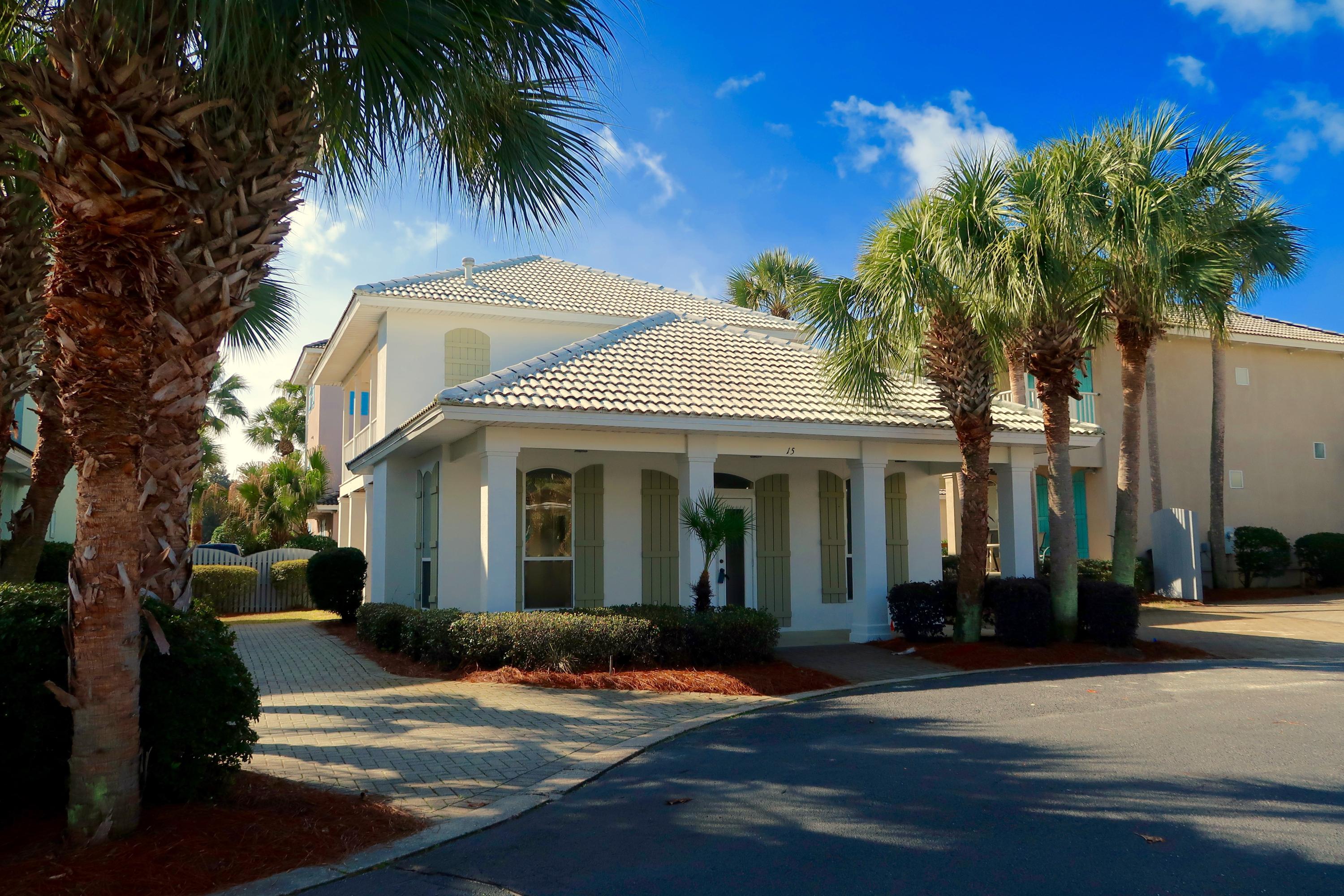 REO ~ Florida Beach Cottage in Emerald Shores is Move in Ready! The home offers 3 bedrooms & 3 baths with brand new carpet in all the bedrooms. The entire interior & exterior has fresh paint. The kitchen has new granite counter tops & stainless steel appliances. The living, dining & kitchen features tile through out. The HVAC is also brand new. Emerald Shores is a gated community offering tennis court, basketball court & private beach access with cabana & restrooms. To help visualize yourself living in this home & to highlight its potential, virtual furnishings were added to the photos found in this listing.