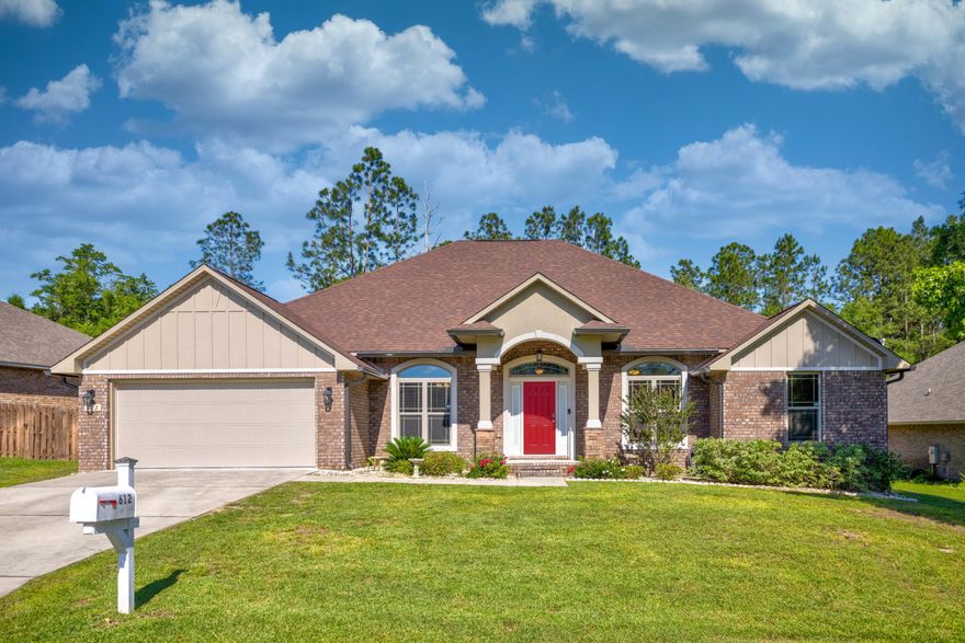 Beautiful home nestled in the back of coveted Fox Valley, conveniently located in South Crestview.  The home is at the end of a quiet, no-outlet road with limited traffic.  The 11' ceilings highlight the open concept in the heart of the home.  The beautiful kitchen is a chef's dream with a gas stove, granite counter tops, low-visibility microwave, new dishwasher, stainless steel refrigerator, double oven, walk-in pantry, and soft close drawers.  The dining room is conveniently located off the kitchen.  A bonus room with French doors can be used as an office, study, or home gym.  The master suite boasts a large garden tub, tiled shower, private toilet, double sinks, and dual walk-in closets.