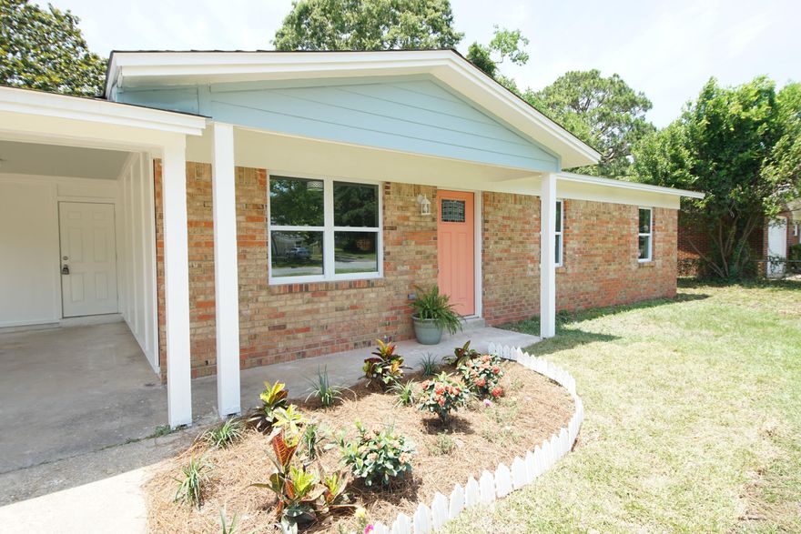 Back on the market at no fault to the seller!!The Coral house is your next home! From the complete remodel to the great location you will fall in love with this home the minute you enter.  The 3 bedroom 2 bath home is located within walking distance to schools, parks , beaches and shopping. Just a few of the remodel features include a new roof, all new Hardie Board siding, new HVAC & duct work, new hot water heater, electrical rewire to copper, updated plumbing and of course the interior is all new!  The kitchen has custom painted cabinets with beautiful white quartz counter tops and tile flooring.  The rest of the house has LVP flooring through-out.  Both bathrooms have beautiful tile floors with a custom tile shower and tile bath surround in the master. So many new features to see! 

Lots of great times with family and friends is waiting for you in this gorgeous home while hanging out on your covered patio in the large backyard! This is one you must see to appreciate all the work poured into this home. 

Don't wait as it won't last long!

* Shed and lawn pump convey as is*