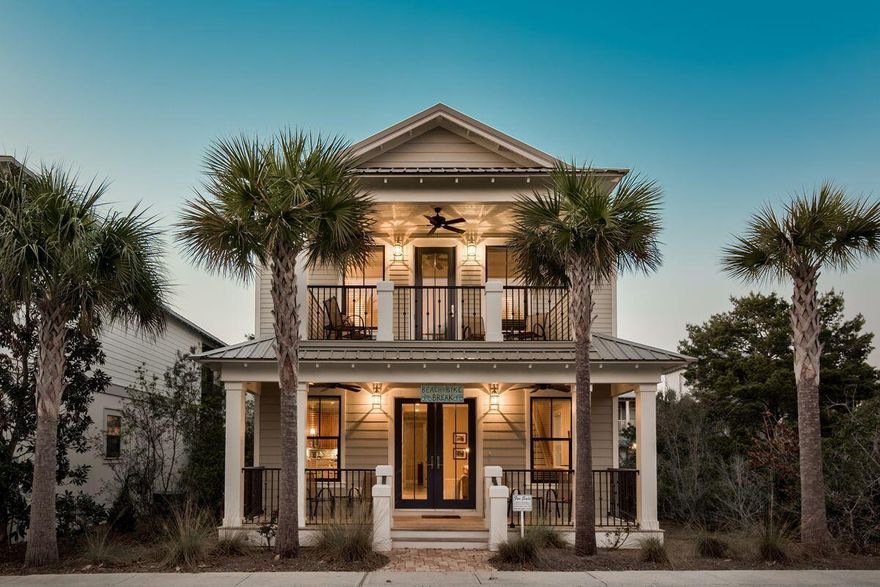Set with palm trees lining the street, and the white sands of the Gulf of Mexico just a few steps away, this lovely beach cottage will immerse residents in the coastal lifestyle. Nestled in between Rosemary and Alys Beach, lies this charming 2,360 square foot retreat. Delightful interiors of this home include stunning French doors that open up to the covered front porch, tile flooring, an open kitchen with granite countertops, a breakfast bar, tile shower and crown molding. The expansive master suite enjoys a large soaking tub, a dual vanity and access to a private balcony. Additional storage, a 1-car garage and ample onsite parking are other luxury amenities this home has to offer.