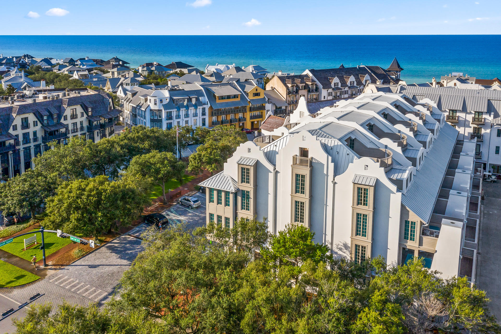 Now is your opportunity to experience the newest and most prestigious residences in Rosemary Beach. Residence 2 at the Providence spans five levels from the ground floor entry, serviced by its own private residential elevator, to the rooftop terrace.This magnificent, 6,972 square foot residence boasts 5 large bedrooms with en suite baths, 2 bunk rooms that sleep 4, a large, bunk room bathroom and 2 half baths - 1 on the main living floor and a 2nd on the rooftop terrace, as well as 3,226 square feet of outdoor living space.  With an expertly designed floor plan, this residence allows your family and guests to spread out and also reunite on the expansive, second floor living space that features a huge kitchen, two separate living rooms, a dining room, wet bar and butler's pantry.