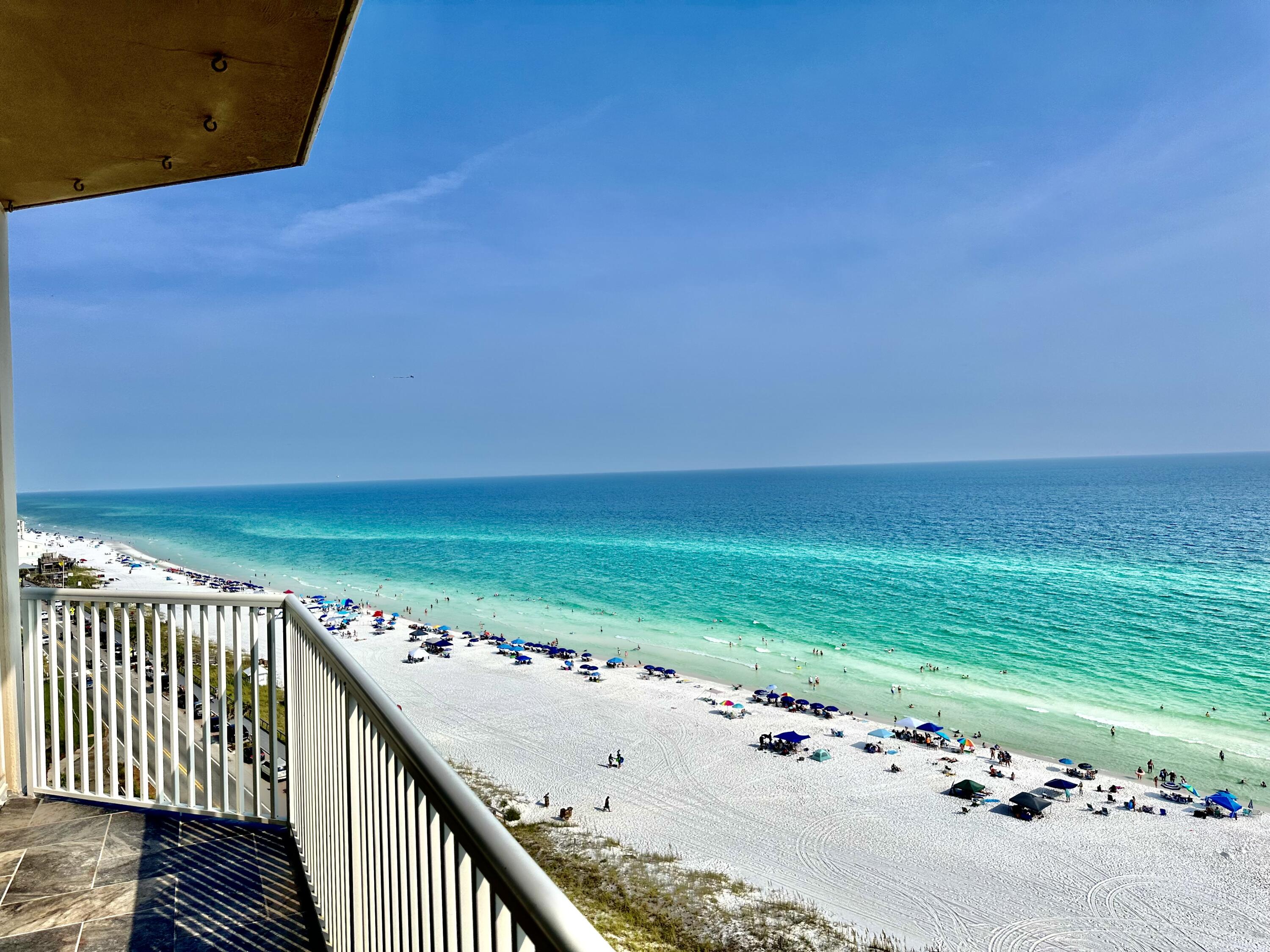 Welcome to the epitome of coastal luxury at The Empress in Miramar Beach! This beautifully remodeled, fully-furnished 11th-floor condo offers an unparalleled living experience with its sweeping beach and gulf views. As you enter this incredible condo, you'll be immediately struck by the open floor plan living area, thoughtfully designed with 2 separate seating areas, a large dining table, and a dining bar in the kitchen. You can enjoy incredible views of both the bay and the Gulf from nearly every space. The living area has tasteful decor that seamlessly blends comfort with coastal style. Large windows and sliding glass doors flood the space with natural light. Updated with pecky cypress accented ceilings, tile floors, granite counter tops, & stainless appliances. With three spacious bedrooms and three full baths, this unit is ideal for accommodating multiple families, comfortably sleeping up to 7 guests. Each bedroom is a sanctuary of its own, providing ample room for everyone to unwind.
The Empress is known for its prime location and amenities, including a climate controlled storage unit in the lobby, making it a favorite among those seeking the ultimate beachside retreat. The icing on the cake is that this unit is one of the few with a designated parking spot in the garage! Don't miss this opportunity to own a slice of paradise on the Emerald Coast.