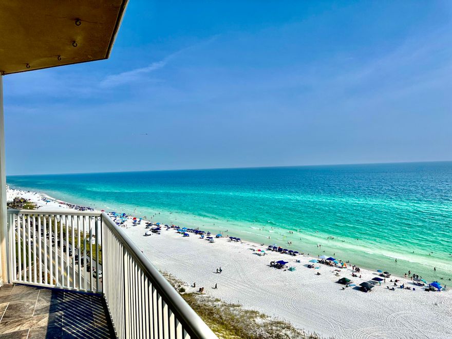 Welcome to the epitome of coastal luxury at The Empress in Miramar Beach! This beautifully remodeled, fully-furnished 11th-floor condo offers an unparalleled living experience with its sweeping beach and gulf views. As you enter this incredible condo, you'll be immediately struck by the open floor plan living area, thoughtfully designed with 2 separate seating areas, a large dining table, and a dining bar in the kitchen. You can enjoy incredible views of both the bay and the Gulf from nearly every space. The living area has tasteful decor that seamlessly blends comfort with coastal style. Large windows and sliding glass doors flood the space with natural light. Updated with pecky cypress accented ceilings, tile floors, granite counter tops, & stainless appliances. With three spacious bedrooms and three full baths, this unit is ideal for accommodating multiple families, comfortably sleeping up to 7 guests. Each bedroom is a sanctuary of its own, providing ample room for everyone to unwind.

The Empress is known for its prime location and amenities, including a climate controlled storage unit in the lobby, making it a favorite among those seeking the ultimate beachside retreat. The icing on the cake is that this unit is one of the few with a designated parking spot in the garage! Don't miss this opportunity to own a slice of paradise on the Emerald Coast.