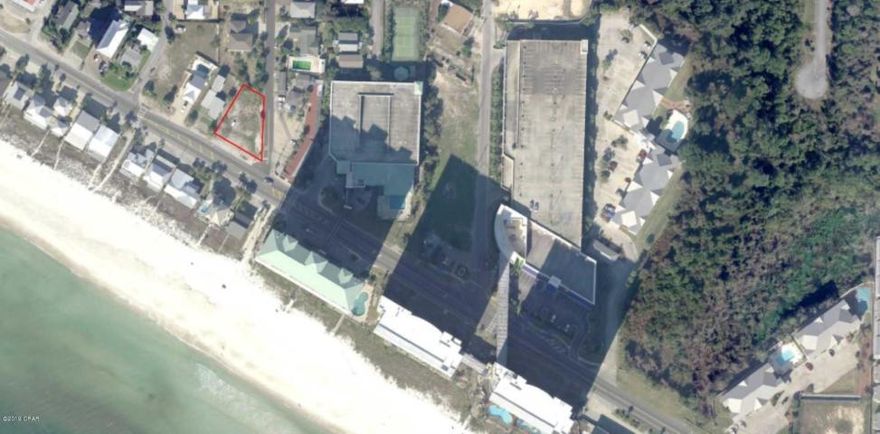 Attention Builders! Great Corner lot located on NW Corner of Front Beach Rd and Vestavia Street. .25 acres zoned CH