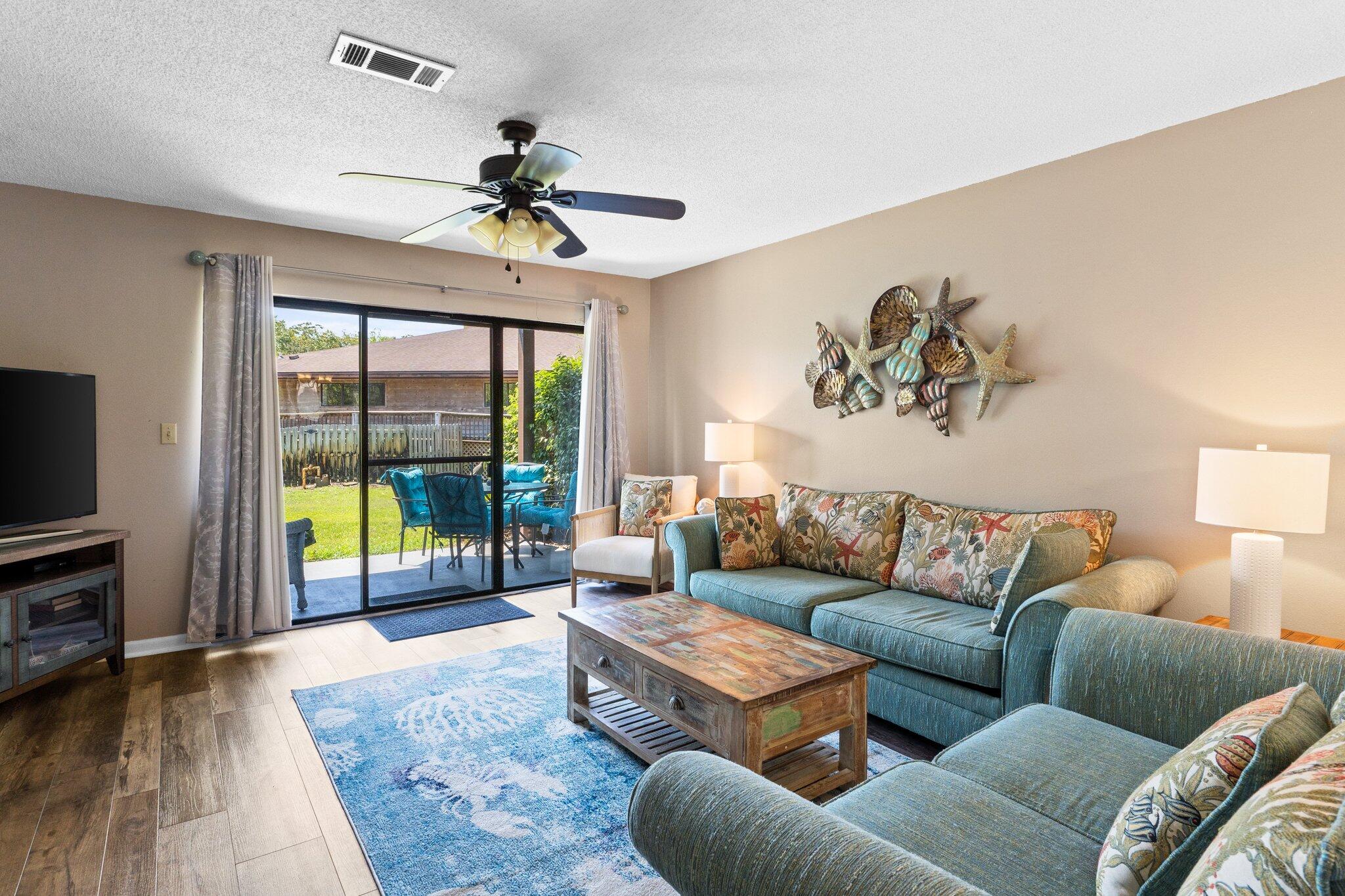 **Charming Condo at Portside Condos - Steps from the Pool!**Welcome to your slice of paradise at Portside Condos in beautiful Panama City Beach! This updated condo is perfectly situated just steps from the middle pool, offering the ultimate convenience for relaxing and soaking up the Florida sun. Inside, you'll find modern updates, including stylish new flooring and sleek countertops, creating a fresh and inviting space. The peaceful wooded views from the back of the unit provide a serene retreat, perfect for unwinding after a day of beachside adventures.Portside Condos is a sought-after community on the west end of Panama City Beach, boasting two sparkling pools, a hot tub, and a prime location. Just minutes from to local attractions and restaurants!