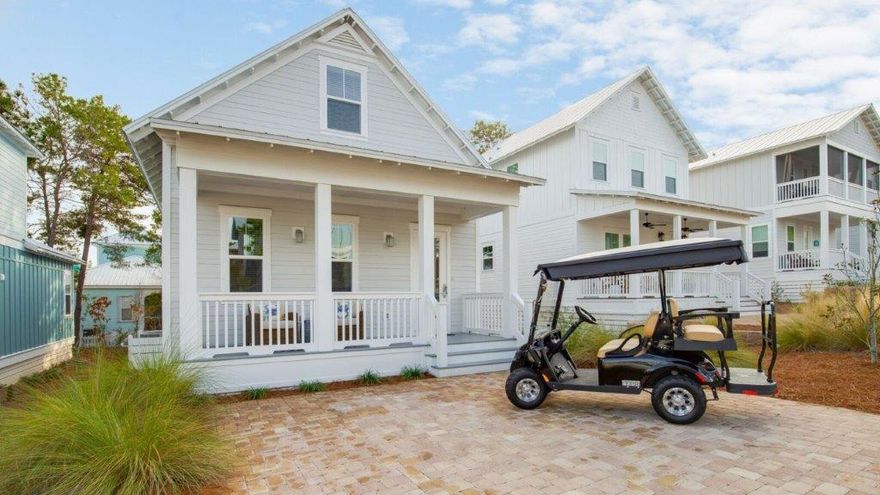 Turn key Highland Parks cottage! This three bed, two and a half bath has been professionally decorated and rents like a dream. Great floorpan with master suite and powder room on the first floor, along with open concept kitchen/living/dining area.  Highland Parks is located conveniently between Blue Mountain Beach and Gulf Place so the world class beaches, restaurants, bars and shopping are just a quick golf cart ride away. The community pool is over the top- on par with a Caribbean resort- and is a huge draw for both renters and owners alike. A perfect home for full time living or rental investment.