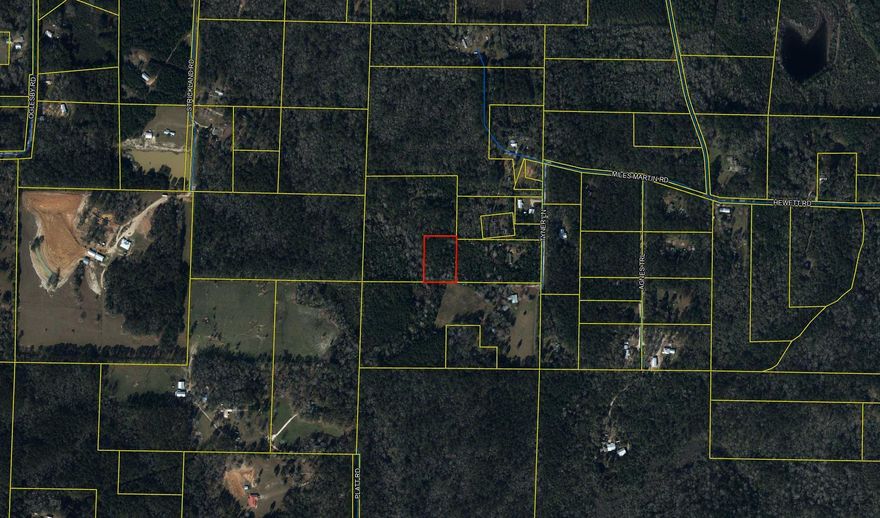 Just over 2 acres of wooded land off of Tyner Lane in Southwest Defuniak Springs.  Access is by a 25 foot easement coming off of Tyner Lane.  Nice site for that private homesite while still being close to town for convenience.