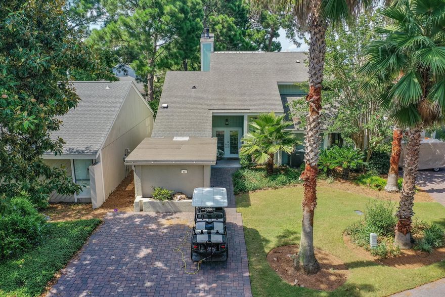 EARN EST $33,066 NET INCOME or 22% RETURN ON CASH! 80-88K Proj income on fantastic 4BR+ RENOVATED, FULLY FURNISHED home W/6 PP GOLF CART in Sandestin.  NEW ROOF TO BE INSTALLED & 1 YR OLD HVAC. Ideal as a primary, 2nd home or vacation rental.  Offering 2 additions which are no longer allowed in the S/D, of a sunroom & den, this wonderful home, currently w/$60,000 NET income this year,  has projections to  generate significantly higher income!  Completely renovated in 2014, this home w/new HVAC offers a large beautiful kitchen w/granite counters & SS appliances & 3 updated bathrooms. White walls & a soaring ceiling provide an open, airy feel. The large private deck off the master & spacious open & covered patios off the liv room provide privacy & plenty of space to relax & unwind. Sold fully furnished & turnkey w/6 person golf cart, the community pool just a block away. Located the world renowned Sandestin Golf & Beach Resort, everything you need including the emerald green waters & white sandy beach, , 4 championship golf courses, tennis courts, walking & biking trails, the Marina and the great restaurants & shops in Baytowne Wharf & Grand Blvd are just a short golf cart ride away!