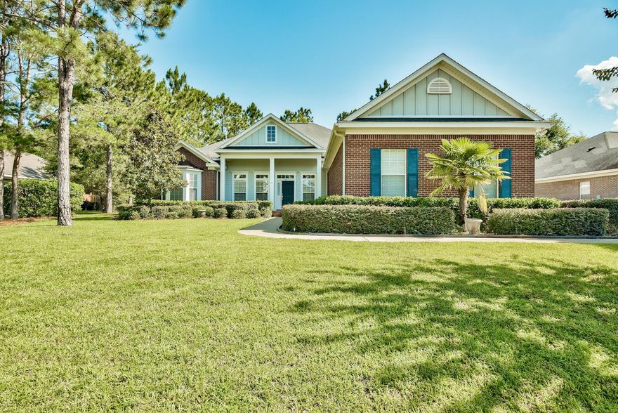 Stately elegance meets southern charm in this upgraded MOVE IN READY custom home. This spacious all on one floor open plan features 4 bedrooms, 3 bathrooms, office, large laundry room, OVERSIZED 3 Car Garage and formal dining room. Common areas have spacious 12 ft. ceilings, hardwoods and tile in all the main areas, gas fireplace, and Open Kitchen concept with hop up bar that overlooks the living area creating the perfect space for entertainment or relaxing with your family. The Master bedroom suite offers 12 ft. elegant tray ceilings, large walk in closet, whirlpool tub and separate shower with dual vanities. The screened covered lanai, accessible from family room and master bedroom, offers a great place to entertain or relax with nature. The hobby enthusiast will be thrilled with the extended massive attic that would create the most perfect workshop or storage area. 

Hammock Bay is conveniently located just north of the sugar white-sand beaches and emerald waters of the Gulf Coast. This extraordinary 3000-acre bay front master-planned community is nestled in the tranquil surroundings of Freeport, Florida. Hammock Bay's resort like feeling community offers 2 pools, 60â€“acre sports and recreational park, Lakeside Clubhouse with family style theater, Pet Park, Outdoor Event Stage, Bay Club with 500 ft. dock, Tennis Courts, Putting Greens, 4000 sq. ft. Fitness Center, giant sized playground and over 10 miles of bike paths and hiking trails.