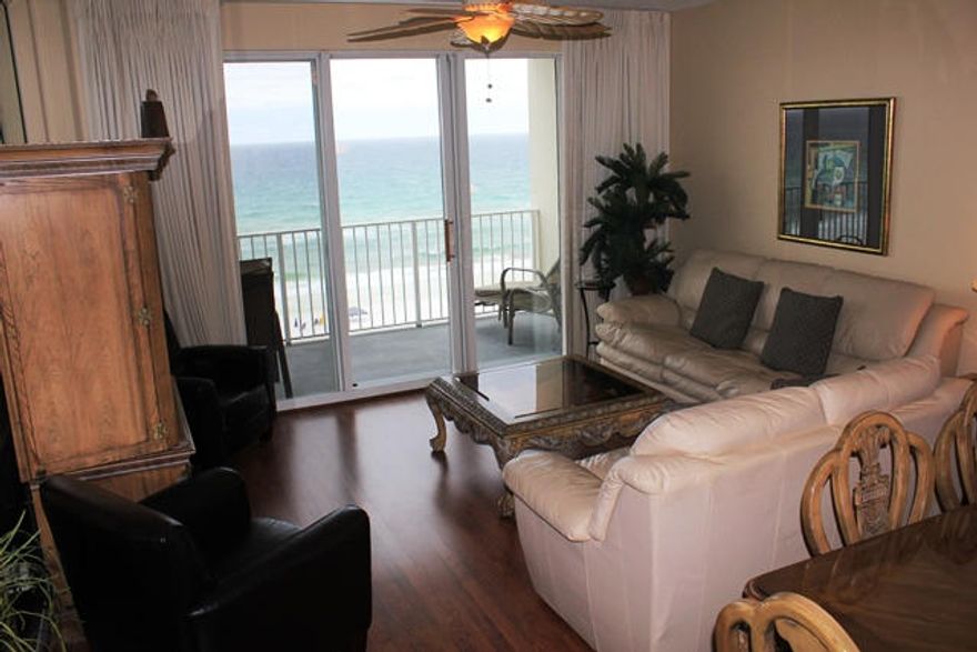 BEAUTIFULLY UPGRADED DELUXE TWO BEDROOM AT MAJESTIC SUN. THIS STACK OF THE BUILDING OFFERS AWESOME SUNSET VIEWS AND AN UNOBSTRUCTED VIEW IN ALL DIRECTIONS. KITCHEN FEATURES GRANITE COUNTER TOPS AND STAINLESS STEEL APPLIANCES. EASY TO CARE FOR WOOD FLOORING THROUGHOUT THE CONDO. BATHROOMS HAVE GRANITE COUNTER TOPS AS WELL AS UPGRADED SINKS. THIS CONDO HAS NOT BEEN ON A RENTAL PROGRAM AND HAS BEEN VERY WELL MAINTAINED.MAJESTIC SUN OFFERS BEACH ACCESS, 18 HOLE GOLF COURSE, TENNIS COURTS, FITNESS CENTER, COMMUNITY ROOM FOR OWNERS AND INDOOR/OUTDOOR POOL.