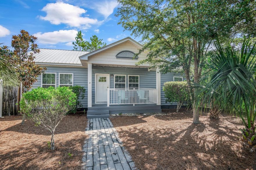 This charming, remodeled beach cottage located in the heart of Seagrove Beach in the small Gulf Cove community is only three blocks from Hwy 30A and multiple beach accesses.  With vaulted ceilings and an open concept living space, fully equipped kitchen with a breakfast bar that overlooks the dining and living area makes relaxing and entertaining a delight.   The owner's suite has a king bed, large closet and en suite bath. The guest bedroom has a queen bed and the third bedroom has a set of twin bunks.  The cottage overlooks the private community pool that is perfect for lounging, swimming or using the communal grilling area.   This three-bedroom, two-bath home is rental-ready.  Walking distance to the beach, Cafe Thirty-A, Angelina's Pizzeria & Pasta and many other 30A restaurants, shops and attractions favored by residents and vacationers alike make this an ideal rental property or second home. Sold fully furnished.