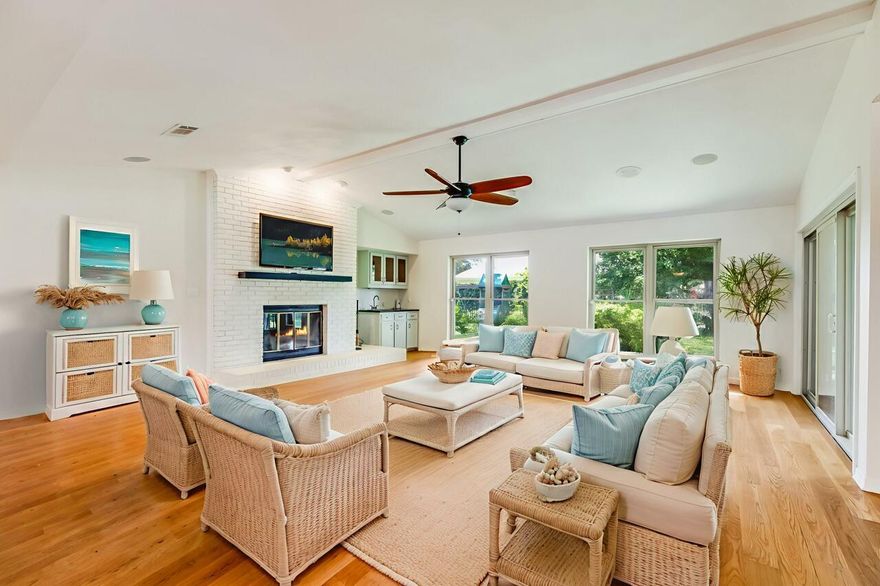VA assumable loan 2.25%. Brand New Roof Sept. 2025! Welcome to this charming 4-bedroom ranch, perfectly nestled at the end of a cul-de-sac in the highly coveted golf course community of Indian Bayou! As you step inside, you're welcomed by an open concept adorned with abundant natural light. The expansive living room boasts vaulted ceilings, creating an airy ambiance, complemented by a striking brick fireplace and a built-in wet bar for entertaining. A versatile flex space connects seamlessly to the entryway, kitchen, and living room, offering endless possibilities as an office, playroom, or formal dining area. The kitchen is a culinary delight, featuring sleek stainless steel appliances, granite countertops, ample cabinet storage, a central island, and a breakfast