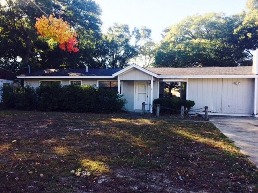 Nice fixer up in Fort Walton Beach. Some renovations have been done, just needs someone with vision to complete this remodel. 3 bedrooms with 2 full baths. Large open living/dining area with an updated kitchen. Nice sized back yard, fully fenced. Being sold as-is where. Financed offers through Greenlight Loans.