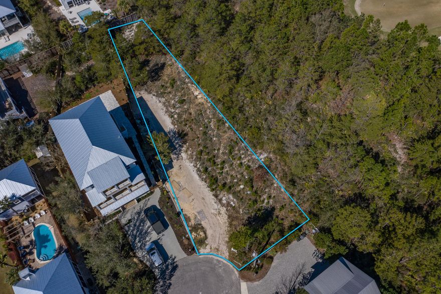 ***Under contract but accepting back up offers***Prime Corner Lot bordering Camp Creek Golf course to the south!  This .32 acre lot can accommodate a 7 bed 7250 square foot home and in walking distance to public beach access.  This cleared lot in Seacrest Beach area is excellent location for a massive family retreat or vacation rental . A 7250 square feet floor plan layout conveys with the lot purchase ($18k cost). This lot is large enough to build a 7,500 sq. ft home. It is a short stroll to a public beach access and close proximity to both Rosemary Beach and Alys Beach. There are no HOA fees or build out times. Potential Gulf-views are predicated by the home's design.  This lot has already been cleared and is not in a flood zone.  A survey, and plat map have been conducted.