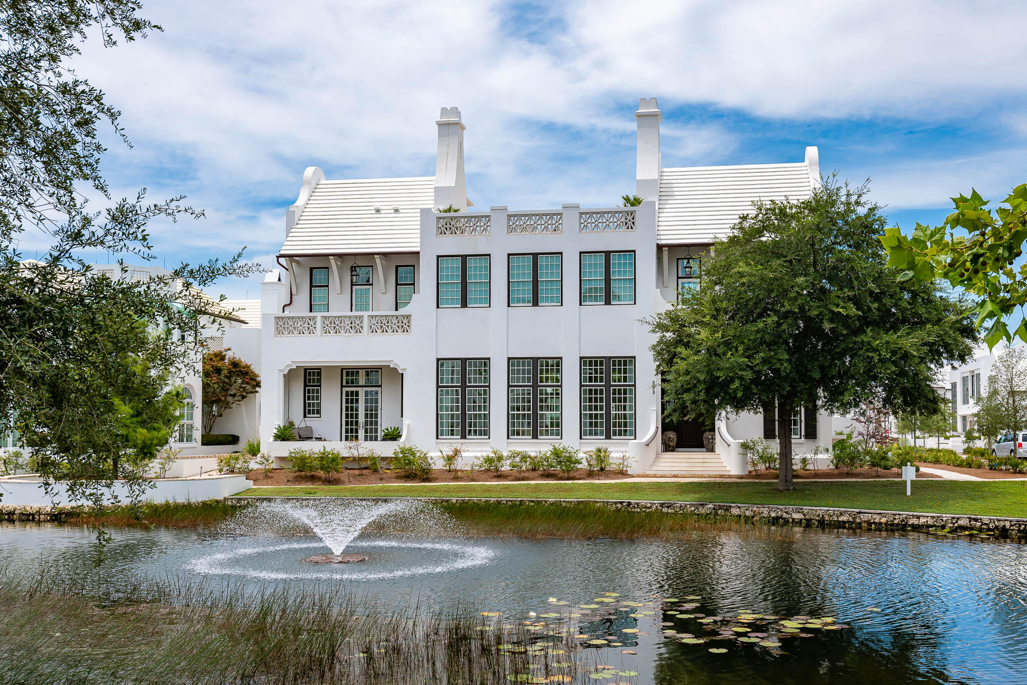 Custom home located north of 30A fronting Lake Marilyn.  Entered for comp purposes.