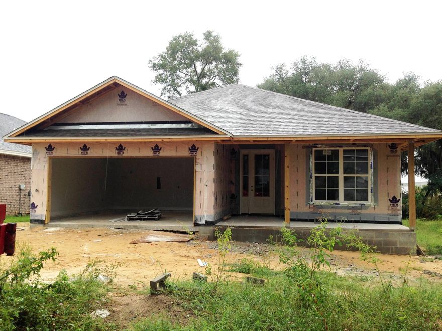 Within Bay Breeze Cove, you will find this charming new construction available from a builder who has built quality homes in the area for over 25 years. Home features: 1 yr home warranty, all brick exterior, 8' interior & exterior doors throughout, 9' ceilings, crown molding in main areas, 5 1/4 baseboards, stainless steel appliances (refrigerator, range, dishwasher & microwave), granite kitchen countertops, marble vanities & tubs/showers in baths, ceiling fans in all rooms, recessed lighting in kitchen, tile in wet areas, carpet in bedrooms, beautiful laminate wood flooring in all other areas, pull down attic stairs, full landscaping & irrigation system, 6' privacy fence, along with many other beautiful features. Builder will pay $2,000 towards ALL total closing costs.