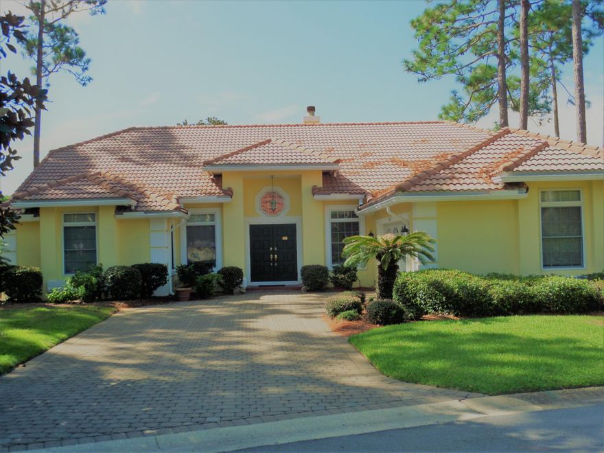 This beautiful home overlooking the Lake and Golf Course, located in the private Community of Sunset Beach with A Club House and Pool. This home is being offered fully furnished, featuring an open living room with a Fireplace that leads out onto an oversized lanai, an open kitchen with a large eat in area, This home ismeticulously maintained Seller is offering a home warranty. A MUST SEE.