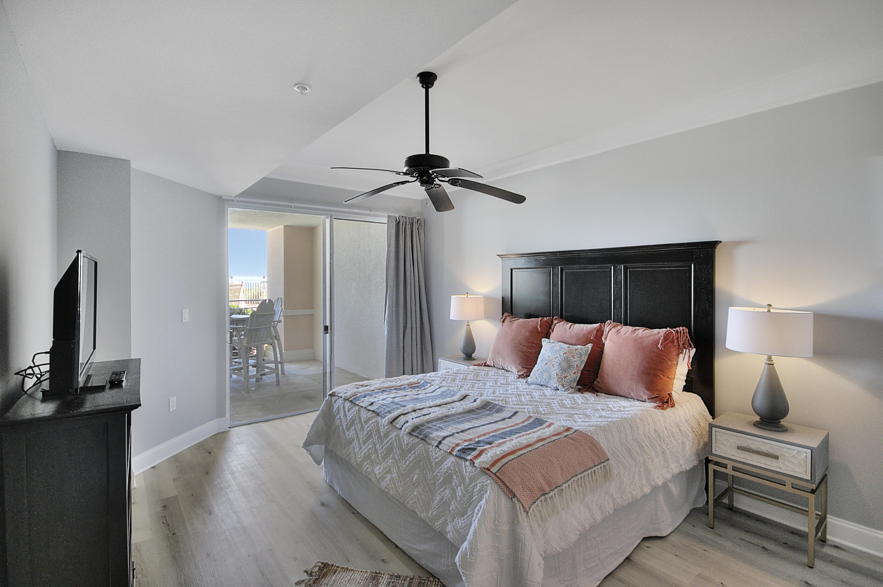 ALL NEW!! This unit faces the gulf with new floors (no carpet), paint, furniture, mattresses, and bedding. Enjoy the private setting on one of the highest elevations in the area - Blue Mountain Beach. Great value in this gulf front building off Scenic 30A. Gulf facing unit with spacious balcony! This luxury residence is on the first floor, so walk out your patio door to the pool and beach! Upgraded Stainless Appliances and granite countertops on bar. Master bedroom has his and her walk in closets.Rental projections $60,000 - 68,000!Selling fully furnished and rental ready. The inn includes heated pool, hottub, fitness center, meeting room, gated, under building parking, and separate storage in garage. PLEASE NOTE ALL RENTALS ON BOOKS MUST BE HONORED! All common areas are remodeled as well; Exterior doors, common areas, elevators and pool area, all new atrium flooring and paint and roof. The building is like new again.