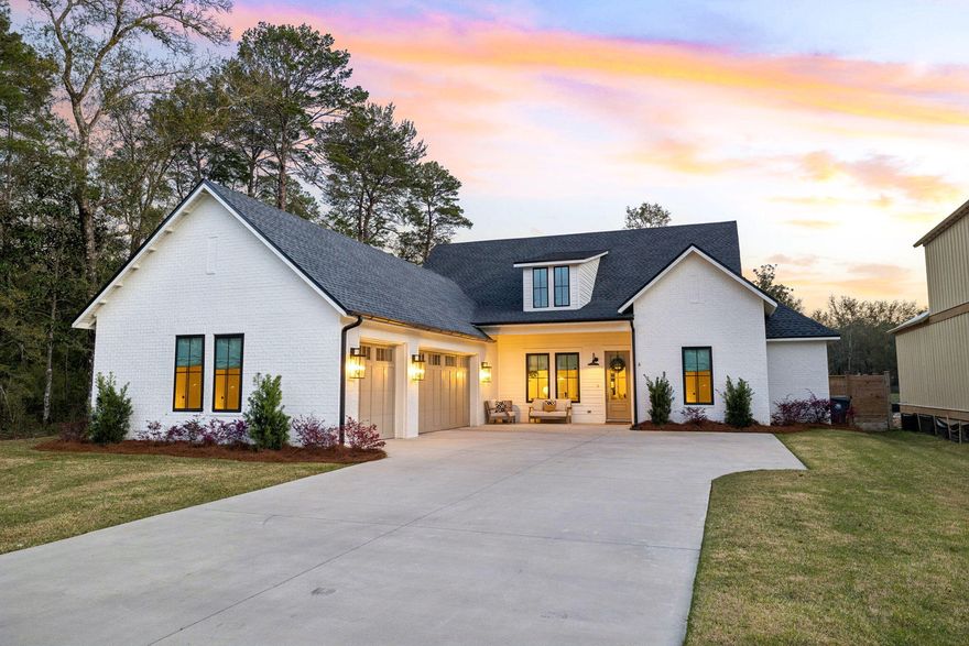 Completed in 2023, this custom-built home in the historic community of Point Washington sits on a spacious 0.29-acre homesite with no HOA. Constructed by local builder Carrot Top Construction, the property reflects thoughtful design and quality craftsmanship in one of the area's most peaceful natural settings.The home offers 4 bedrooms, a dedicated office, and 3 baths across 2,508 square feet, with approximately 3,700 square feet under roof and a three-car garage measuring 33'5'' x 30'.Surrounded by the natural beauty of Point Washington, the property captures the relaxed Old Florida feel while remaining just minutes from Choctawhatchee Bay, Eden Gardens State Park, nearby parks, and the beaches, dining, and coastal charm of Scenic Highway 30A. Inside, 10-foot ceilings and casement windows fill the home with natural light, creating a bright and welcoming atmosphere throughout the main living spaces. The thoughtfully designed floor plan balances open gathering spaces with comfortable private areas designed for everyday living.

The living area centers around a gas fireplace finished in Venetian plaster, creating a warm focal point that complements the home's calm, natural palette.

The great room and kitchen flow seamlessly together, blending timeless cabinetry, warm finishes, and an oversized island that naturally becomes the gathering place for family and friends. Carefully selected lighting and plumbing fixtures from respected design collections add warmth and character throughout the home.

The vaulted primary suite serves as a peaceful retreat, complemented by a well-appointed bathroom with a separate soaking tub and walk-in shower, a leathered Fantasy Brown granite countertop, and a generously sized walk-in closet.
Thoughtful conveniences throughout the home include a gas stove, tankless water heater, spray foam insulation, classic half-round gutters, and a high-efficiency Trane HVAC system. A well-designed laundry area with built-in lockers and bench seating is located at the garage entry.

Outdoor living is an essential part of life in Santa Rosa Beach, and the home offers inviting covered and screened porch spaces designed for relaxing and entertaining while enjoying the peaceful surroundings of Point Washington. A gas stub is already in place for a future summer kitchen, making it easy to expand the outdoor living experience.

Positioned on a 0.29-acre homesite in Flood Zone X, the property sits within an area considered low risk for flooding, which may provide additional peace of mind and can help reduce the need for flood insurance. The generous homesite and driveway also provide convenient boat parking, ideal for enjoying nearby Choctawhatchee Bay access.

Conceptual renderings available to illustrate potential additions such as a pool, detached office or cabana, and expanded outdoor living spaces.

With no HOA and quiet streets shaded by mature trees, the property offers a peaceful retreat in the Point Washington community. Just minutes away by bike, Eden Gardens State Park offers beautiful gardens, the historic Wesley House overlooking Tucker Bayou, and a fishing dock along the water. The Point Washington Boat Ramp provides convenient access to Choctawhatchee Bay, while nearby Cessna Landing offers another public launch and waterfront park. Trails through Point Washington State Forest are close by, and local favorites like The Bay and North Beach Social offer waterfront dining and sunset views along the bay. The white sand beaches of Seagrove Beach, along with the shops, restaurants, and iconic spots like The Red Bar in Grayton Beach, are all within a short drive.

Combining thoughtful design, a generous homesite, and a location surrounded by nature, this home offers a rare opportunity to enjoy the relaxed character of Point Washington living while remaining close to the parks, waterfront dining, and coastal communities of South Walton.

A detailed feature sheet outlining additional construction and design details is available upon request.