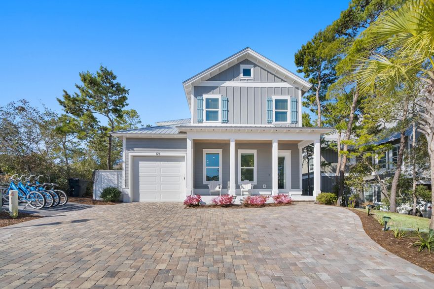 OPEN HOUSE 9/24 & 9/25 FROM 11am- 2pm. Discover the perfect blend of coastal comfort, modern style, and income potential in this remarkable retreat located in the sought-after Preserve at Inlet Beach. Nestled in a quiet setting for ultimate privacy, this home is just minutes from the heart of the 30A lifestyle.Step inside to a beautifully maintained residence featuring updated finishes and high-end features throughout. The open kitchen boasts quartz countertops, a breakfast bar, an elegant tile backsplash, stainless steel appliances, and plenty of cabinet space. Enjoy the warmth and durability of upgraded luxury vinyl tile flowing through the home. The spacious master suite includes a large walk-in closet, a massive walk-in shower, and a double vanity. A versatile loft area provides the perfect bonus spaceideal for a home office, entertainment area, or extra guest accommodations.

Step outside to a screened patio with retractable privacy shades, a pavered walking path, and a fire pitperfect for entertaining family and friends. The upgraded pavered driveway adds to the home's curb appeal.

Daily life's a breeze here: hop on a bicycle or golf cart for a short ride to 30Avenue for world-class dining, shopping, and entertainment. Take the brand-new pedestrian and biking tunnel under Hwy 98 to access Rosemary Beach and the sugar-white sands of the Gulfwithout traffic. End your day with breathtaking Florida sunsets over the emerald waters.

Whether you're seeking a luxurious full-time home, a private vacation escape, or a proven income-producing rental, this property truly checks every box.